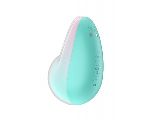 Вакуумный стимулятор клитора Satisfyer Pixie Dust, силикон, зеленый, 9,4 см