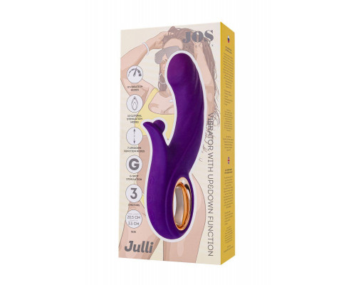 Виброкролик с функцией Up&Down JOS Julli, силикон, фиолетовый, 20,5 см