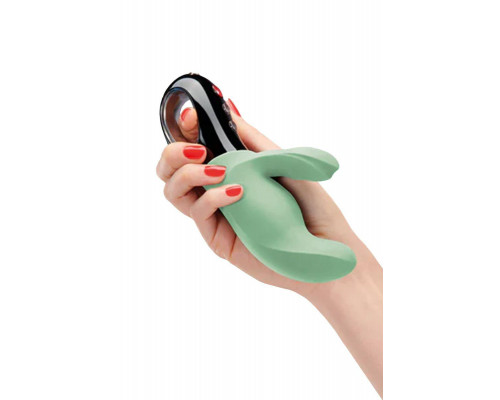 Вибратор Fun Factory MiSS BI, силикон, нефритовый, 17 см