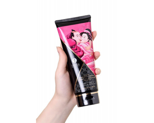 Массажный крем для тела Shunga «Малиновое чувство» (Raspberry Feeling), съедобный, 200 мл