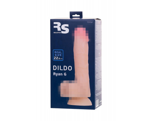 Фаллоимитатор RealStick Silicone Ryan G, силикон, телесный, 22,5 см