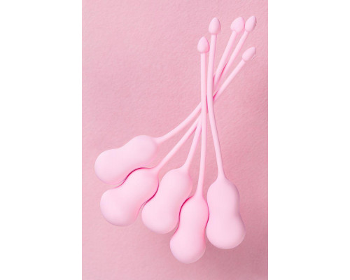 Набор вагинальных шариков Flovetta TULIPS, силикон, розовый, 5,3 см