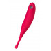Точечный вибратор с вакуумной стимуляцией Satisfyer Twirling Pro, силикон, красный 20 см