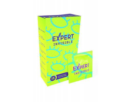 Презервативы EXPERT Invisible, ультратонкие, 15 шт