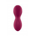 Вибратор с движущимся шариком Satisfyer Exciterrr, силикон, бордовый, 12,5 см