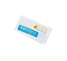 Презервативы Sagami, original 0.01, полиуретан, EXTRA LUB, 12 шт.