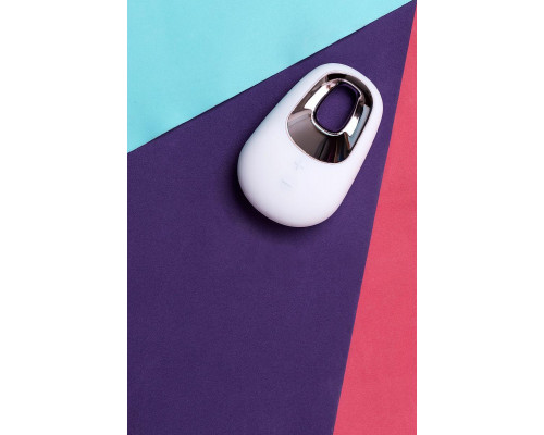 Вибромассажер Satisfyer Layon 5, White temptation, силикон, белый, 9,2 см