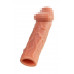 Насадка реалистичная KOKOS PENIS SLEEVE с дополнительной стимуляцией, TPE, телесная, 16.5 см