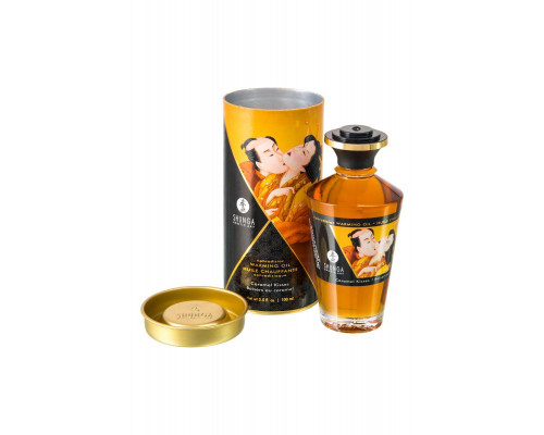 Масло массажное для тела Shunga «Карамельные поцелуи» (Caramel Kisses), разогревающее, 100 мл.