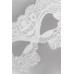 Маска нитяная Eromantica Marquise, текстиль, белая, 17,5 см