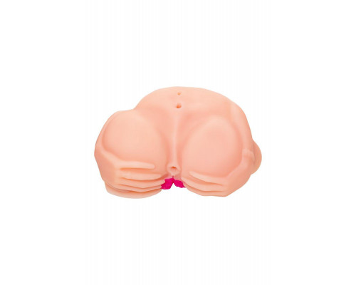 Мастурбатор реалистичный Juicy Pussy by TOYFA Nicole с вибрацией, вагина и анус, TPR, телесный