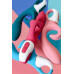 Нереалистичный вибратор Satisfyer Embrace me, силикон, малиновый, 22,5 см
