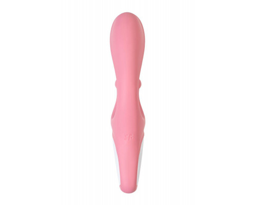 Нереалистичный вибратор Satisfyer Hug me Connect App, силикон, розовый, 20,5 см
