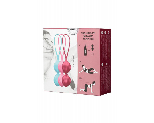 Набор вагинальных шариков Satisfyer Balls C03 Double, силикон, ассорти, Ø 3 см.