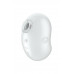 Вакуум-волновой стимулятор клитора с вибрацией Satisfyer Cutie Ghost, силикон, белый, 9,1 см
