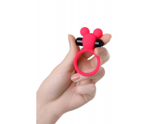 Виброкольцо на пенис A-Toys by TOYFA Pikle, силикон, розовое, 6,9 см, Ø 3,1 см