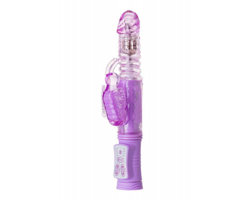 Вибратор с клиторальным стимулятором A-Toys by TOYF Serk High-Tech fantasy, TPE, фиолетовый, 24,5 см