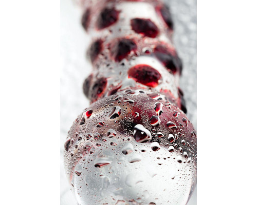 Двусторонний фаллоимитатор Sexus Glass, стекло, прозрачный, 21 см