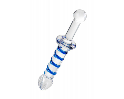 Двусторонний фаллоимитатор Sexus Glass, стекло, прозрачный, 22,5 см