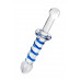 Двусторонний фаллоимитатор Sexus Glass, стекло, прозрачный, 22,5 см