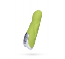 Вибратор TOYFA Dolce Jaxon, силикон, зеленый, 12,5см