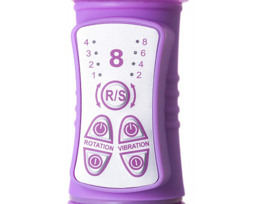 Вибратор с клиторальным стимулятором A-Toys by TOYF Serk High-Tech fantasy, TPE, фиолетовый, 24,5 см
