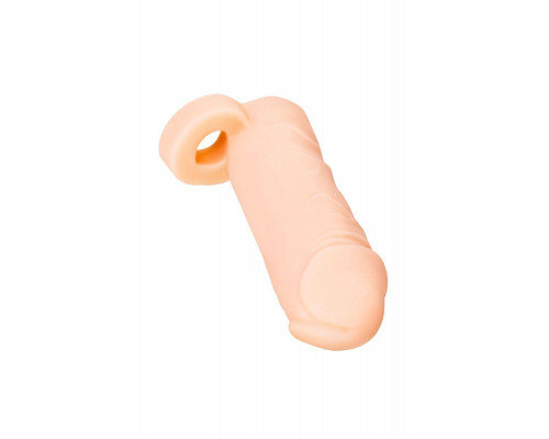 Насадка XLover by TOYFA Increase+ для увеличения размера, с кольцом, TPR, телесный 16 см