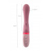 Вибратор Flovetta ROSE, силикон, розовый, 19 см