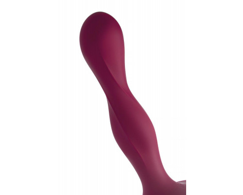 Фаллоимитатор Satisfyer Double Ball-R, силикон, красный, 18 см