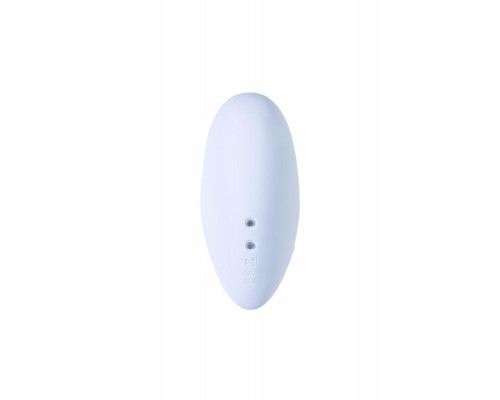Вакуумно-волновой стимулятор клитора с вибрацией Satisfyer Cutie Heart, силикон, голубой, 7,7 см