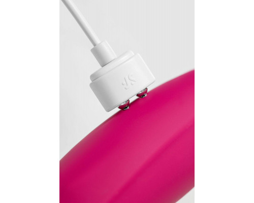 Точечный вибратор с вакуумной стимуляцией Satisfyer Twirling Pro Connect App, силикон, красный, 20см
