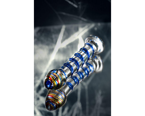 Нереалистичный фаллоимитатор Sexus Glass, стекло, прозрачный, 18 см