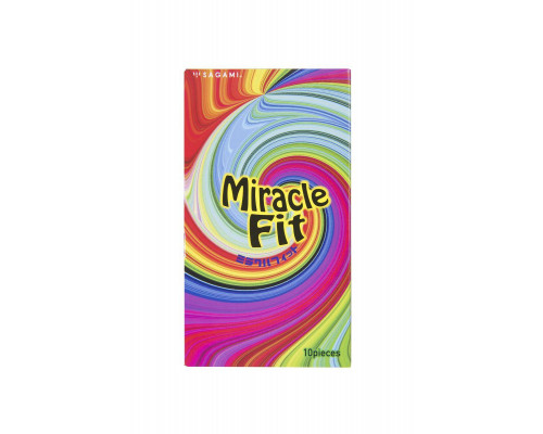 Презервативы Sagami, miracle fit, латекс, 18,5 см, 5,2 см, 10 шт.