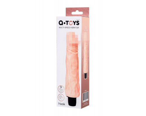 Реалистичный вибратор A-Toys by TOYFA Hook, TPE, телесный, 23 см