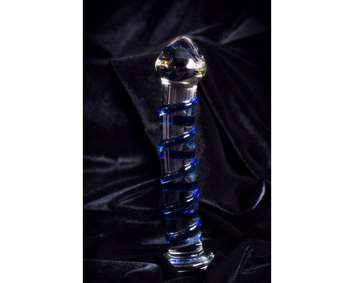 Нереалистичный фаллоимитатор Sexus Glass, стекло, прозрачный, 17 см