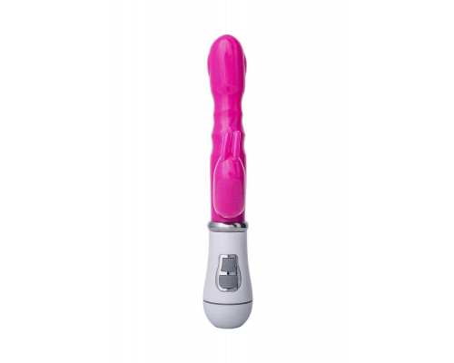 Вибратор с клиторальным стимулятором A-Toys by TOYFA Bubbly, TPE, розовый, 20 см
