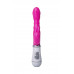Вибратор с клиторальным стимулятором A-Toys by TOYFA Bubbly, TPE, розовый, 20 см