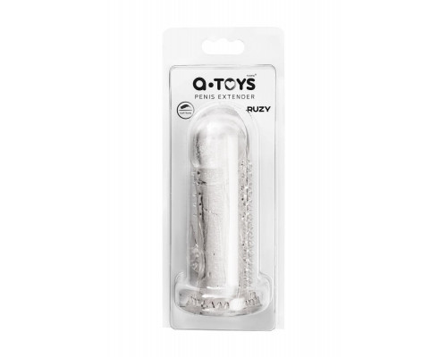 Насадка на пенис с дополнительной стимуляцией A-Toys by TOYFA Ruzy, TPE, прозрачный, 13,5 см