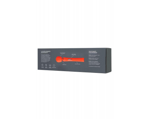 Вибромассажер Fun Factory VIM VIBRATING WAND, силикон, оранжевый, 31,3 см