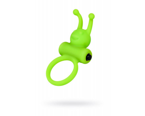 Эрекционное кольцо на пенис A-Toys by TOYFA Flik, силикон, зеленый, 9,1 см, Ø 3,1 см