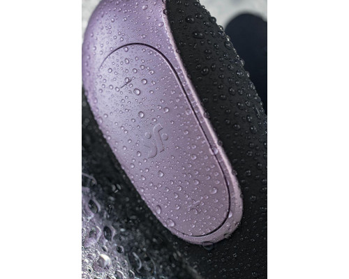 Стимулятор для пар Satisfyer Double Fun Connect App, с пультом ДУ, силикон, черный, 9 см