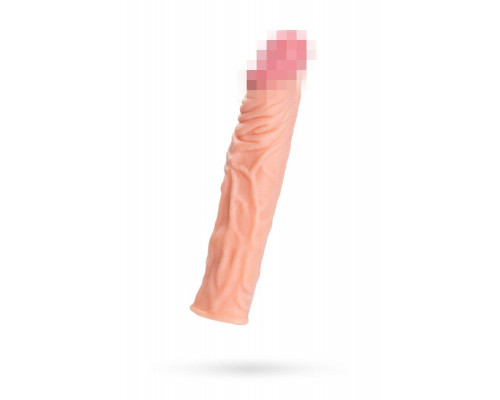 Насадка на пенис A-Toys by TOYFA Cordi, SoftSkin, телесный, 19,5 см
