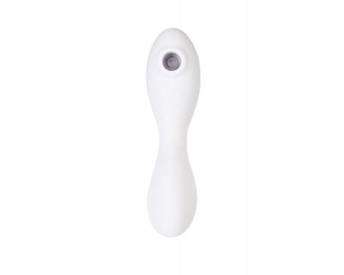 Вакуумный стимулятор клитора с вибрацией Satisfyer Curvy Trinity 5 Connect App, белый, 16,5 см