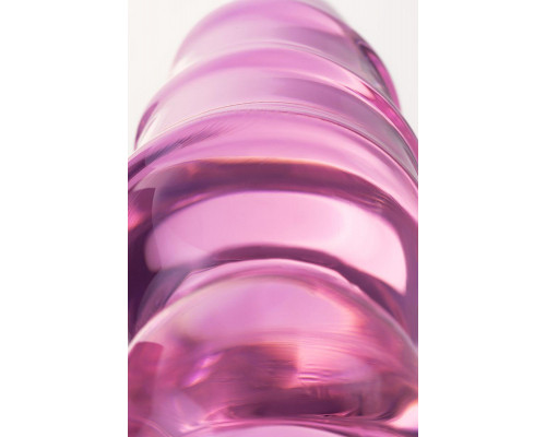 Анальная втулка Sexus Glass, стекло, розовая, 13,5 см, Ø 4 см
