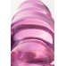 Анальная втулка Sexus Glass, стекло, розовая, 13,5 см, Ø 4 см