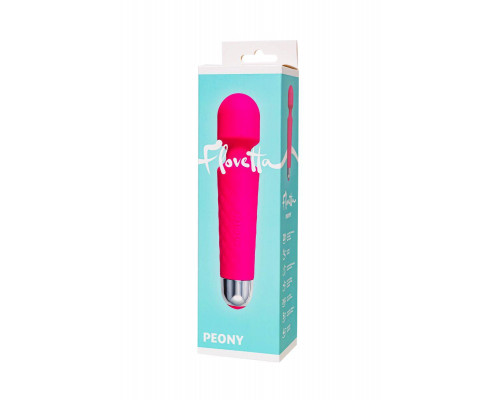 Вибромассажер Flovetta PEONY, силикон, розовый, 20,5 см