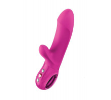 Пульсатор кролик Fun Factory Bi Stronic Embrace, силикон, малиновый, 21,4 см см