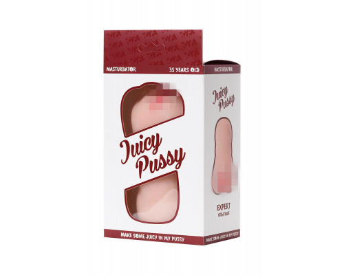 Мастурбатор реалистичный Juicy Pussy by TOYFA Expert 35 лет, TPR, телесный, 13,5 см