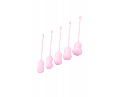 Набор вагинальных шариков Flovetta TULIPS, силикон, розовый, 5,3 см