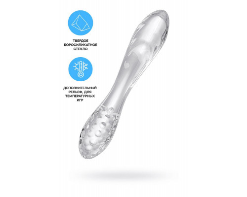Двусторонний фаллоимитатор Satisfyer Dazzling Crystal 1, стекло, прозрачный, 18,5 см